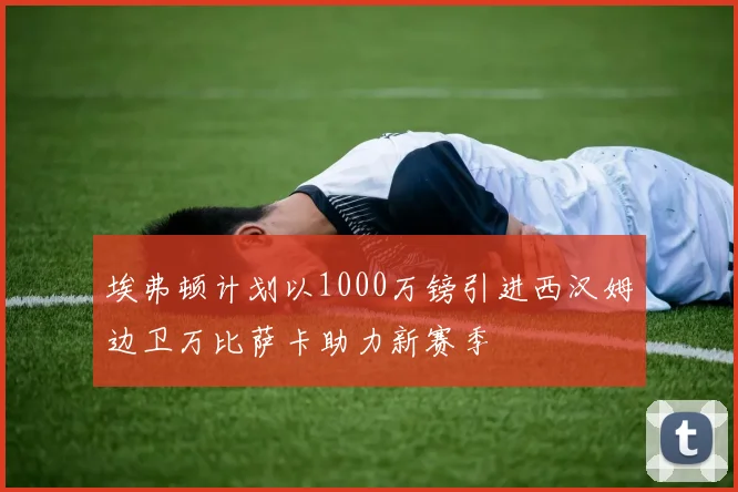 埃弗顿计划以1000万镑引进西汉姆边卫万比萨卡助力新赛季